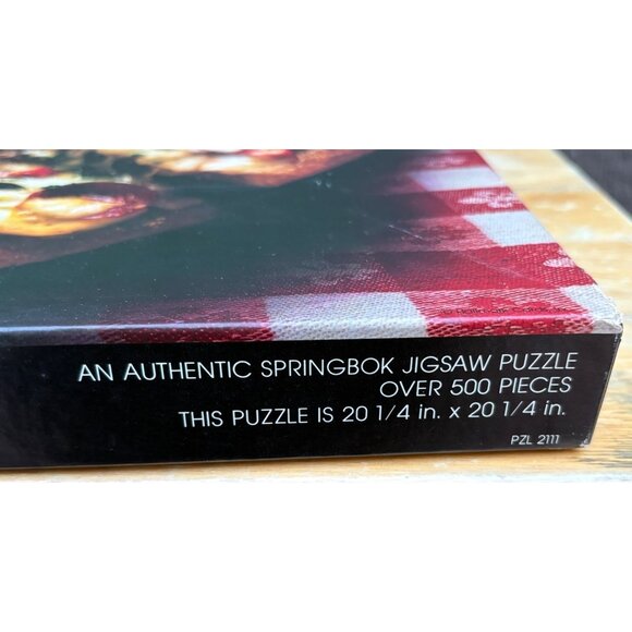 Springbok Hallmark Cards 500+ Piece Jigsaw Puzzle Confessions Of A Pizza Freak - Picture 3 of 6